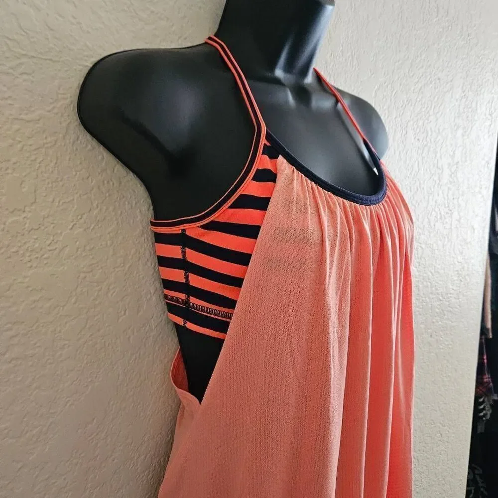 Lululemon No Limits Tank with Striped Bra